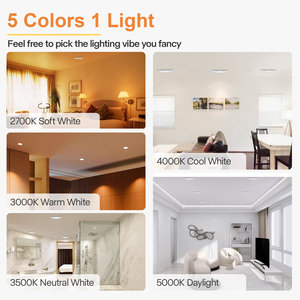 Giá bán buôn Nhôm Vòng hình vuông 6W 9W 12W 15W 5cct Downlight xuống ánh sáng SMD <span class=keywords><strong>LED</strong></span> Bảng điều chỉnh ánh sáng - Product Image 5