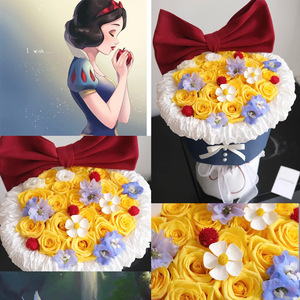 D408 Regalo de San Valentín o Cumpleaños <span class=keywords><strong>para</strong></span> <span class=keywords><strong>Novia</strong></span>, Rosa Artificial Eterna, Ramo de Jabón en Barra <span class=keywords><strong>para</strong></span> Mujer - Product Image 2