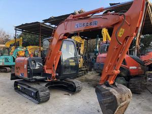 Miniexcavadora usada japonesa Hitachi Zx60 de alta calidad, barata y buena, maquinaria usada de movimiento de tierras sobre orugas - Product Image 2