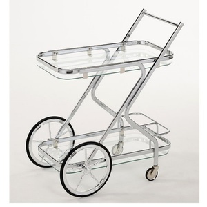 Promotional Modern Metal Tea Trolley With Castors For Commercial Serving Home Hotel And Mall Mobile <b>Utility</b> Cart Use - Product Image 4