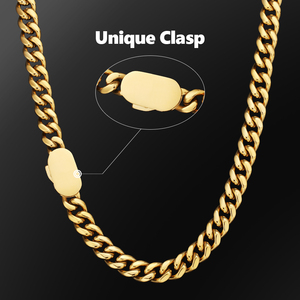 KRKC Hip Hop Đồ Trang Sức Bằng Phẳng Rắn Nặng Liên Kết 6Mm Mens Cổ Chuỗi Liên Kết Cuba 6-Side Cut 18K Gold Miami Cuba Liên Kết Curb Chain - Product Image 2