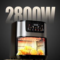 Friteuse à air sans huile en acier inoxydable 8L 12L 15L, la meilleure selon Consumer Reports, mini four sans huile, comme vu à la télévision