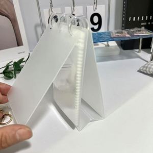 Album photo de bureau en forme de L – Classeur transparent à perforations champignon pour fan art et objets de collection d'idols - Product Image 1