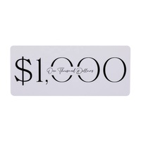 Hongbo superventas A6 cubierta de cuero Carpeta de presupuesto impermeable mate de plástico/inserto de papel para dinero/efectivo $100/$500/$1000/$5000