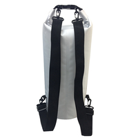 Bolsa de lona impermeable de pvc 500d, 15l, impermeable, seca, para natación