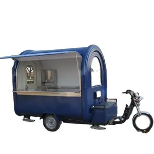 2020 Postre móvil Camión de comida eléctrico/Remolque Europa Estándar Café Donut Hot Dog Cafe Cart Totalmente equipado
