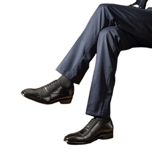 Men's Spring Summer Genuine Leather Shoes <b>Pointed</b> Toe Business Dress Lace-Up Closure Four-Joint Oxford Wedding Style Anti-Slip - Product Image 1