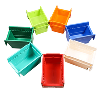 Bac de rangement pour pièces de rechange en plastique pour rayonnage frontal avec 38 tailles différentes