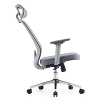 Chaises de bureau de luxe OEM/ODM, chaise de direction ergonomique en maille pivotante, chaise de bureau à dossier haut pour l'étude et le travail