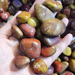 Venta al por mayor Fortune Feng Shui jaspe oriental Piedras preciosas naturales lisas Piedras ásperas Piedras curativas