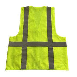 Gilet de sécurité en maille orange CITICITY, veste réfléchissante pour ingénieurs du bâtiment, gilet haute visibilité multi-poches avec texte imprimé - Product Image 4