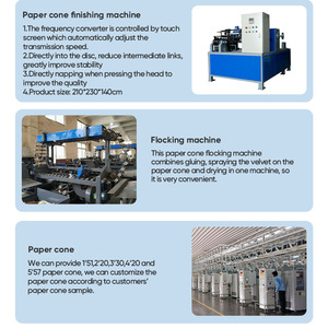 Ligne de production de machines à fabriquer des cônes en carton et en papier entièrement automatiques à commande numérique PLC, haute capacité <span class=keywords><strong>pour</strong></span> <span class=keywords><strong>les</strong></span> fils textiles - Product Image 6