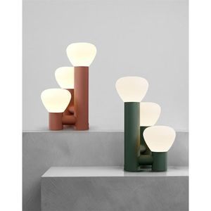 Nordique créatif salon décoratif verre trois têtes lampes Designer chambre chevet haut de gamme sensation lampe de Table décorative - Product Image 2