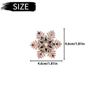 คลิปติดช่องแอร์รถยนต์รูปทรงเกล็ดหิมะที่สวยงามแตกต่างกันสำหรับการตกแต่งที่เหมาะกับช่องแอร์รถยนต์ - Product Image 5