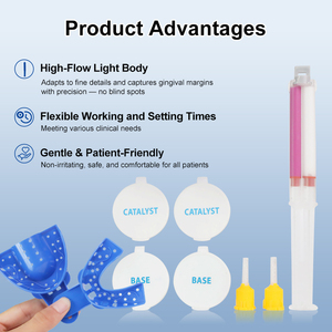 Smile Find Kit de moulage de pâte d'hygiène buccale multi-usage, Matériel de moulage en silicone léger pour empreintes dentaires, en seringue - Product Image 3