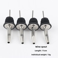 Bec verseur à vin noir en acier inoxydable, style simple, scellé, vente en gros fabricant