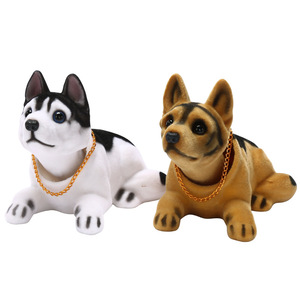 Y0017 Figurine de <span class=keywords><strong>chien</strong></span> en résine à tête oscillante pour <span class=keywords><strong>voiture</strong></span>, kit d'intérieur, cadeau créatif populaire - Product Image 1
