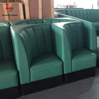 Meubles de Banquet en forme de U, 1 pièce, siège de canapé moderne en cuir, pour Restaurant et café