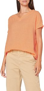 <span class=keywords><strong>Chemise</strong></span> en chanvre biologique à manches courtes pour femmes, col en V, <span class=keywords><strong>tunique</strong></span> décontractée, été, 100% - Product Image 5