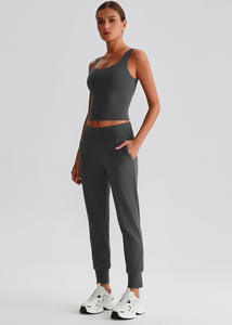 Aoyema ชุดกีฬาโยคะชุดวอร์มสำหรับผู้หญิงชุดออกกำลังกายกางเกงวิ่งแบบกำหนดเอง - Product Image 5