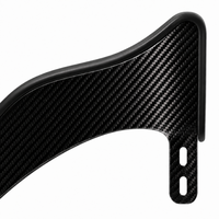 Paire de garde-boue latéraux pour fauteuil roulant en fibre de carbone 3K sur mesure de qualité supérieure