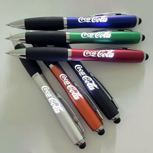 Artículos de Oficina Promocionales, Bolígrafo con Luz LED, Logotipo Grabado Personalizado, Stylus Multicolor, Diseño Moderno - Product Image 2