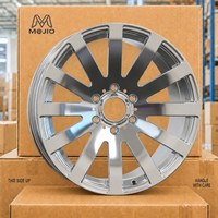 Jantes de course en alliage d'aluminium forgé sur mesure MOJIO, 18 à 22 pouces, 6061 monobloc, légères, pour voitures de sport