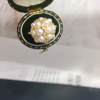 Bague Hortensia en Or 14K à Haute Brillance Naturelle avec Perle d'Eau Douce Blanche et Micro-Incrustation de Zircon, Bijou pour Femme, Cadeau