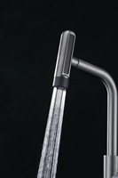 Robinet de lavabo moderne en acier inoxydable à poignée unique, cascade, multifonctionnel, eau chaude et froide mélangée