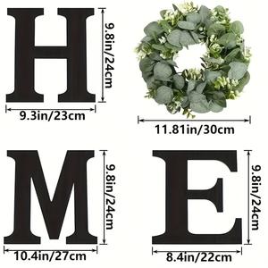 Casa segno in <span class=keywords><strong>legno</strong></span> lettere Decorative <span class=keywords><strong>da</strong></span> <span class=keywords><strong>parete</strong></span> arte decorazione per soggiorno ingresso cucina regalo <span class=keywords><strong>di</strong></span> inaugurazione della casa nero - Product Image 2