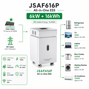 Système de stockage d'énergie domestique mobile 16 kWh 6 kW avec entrée solaire MPPT 9000 W – Direct Usine - Product Image 2