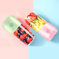 Draagbare Blender Huishoudelijke Fruitmixer Zes Bladen In 3d 300Ml Usb Juicer Cup