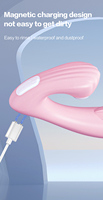 2-in-1 Saug- und Vibrationsmassagegerät mit USB-Aufladung, IPX7 Wasserdicht, 10 Frequenzen