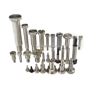 Tùy chỉnh din84 DIN 84 Brass/Titanium/Hợp kim nhôm/thép không gỉ dài trục một phần Chủ Đề rãnh đầu pho mát Vàng M1.4 vít - Product Image 6