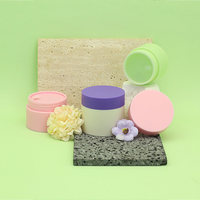 Pot cosmétique rond mat en PP, vide, en plastique, pour crème contour des yeux, fond de teint, baume, maquillage et emballage de soins de la peau – Vente en gros