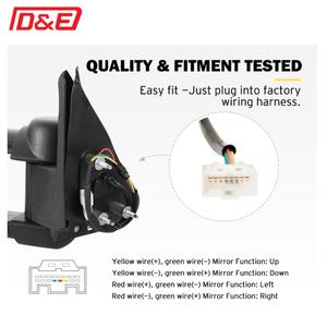 Nuevos Espejos Retrovisores Extensibles Eléctricos Negros para Nissan Patrol GU Y61 1997-2016 - Product Image 6