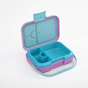 Trở lại trường học thân thiện với môi có thể gập lại lò vi sóng an toàn Nắp <span class=keywords><strong>Fancy</strong></span> 3 ngăn BPA-free nhựa Bento Hộp Ăn Trưa cho trẻ em - Product Image 2