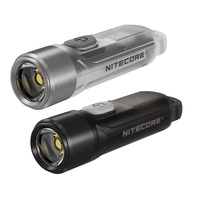 Lampe de poche originale NITECORE TIKI LE, porte-clés TIKI GITD, 300 Lumens, MINI lampe de poche futuriste, rechargeable par USB, lampe de poche EDC
