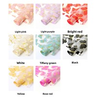 Papier d'emballage pour fleurs Aierflorist, papier transparent imperméable à l'eau avec motif de papillon doré, néon, 56x56cm, 20 feuilles, style Dream Girl