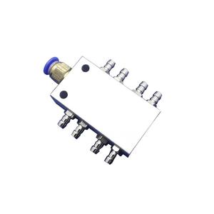 Silenciador de escape de aire neumático con salida de múltiples líneas de 4, 6 y 8 válvulas para accesorios de brazo robótico - Product Image 2