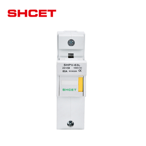 Boîtier de porte-fusible solaire CC ignifuge 1000V 1500V Rail DIN Porte-fusible CC PV 40A 63A 14x51 22*58 Lien et base Boîtier de porte-fusible CC - Product Image 4