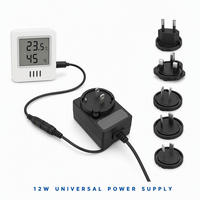 Adaptateur secteur interchangeable Frontpower 5V 2A avec alimentation centrale positive 2,1 x 5,5 mm et 2,5 x 5,5 mm pour capteur