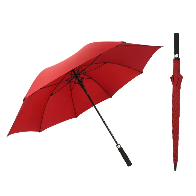 27 Inch Golf Umbrella Custom Automatic Open Large Vented Windproof Outdoor Umbrella