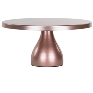 Single <b>Tier</b> Rose Gold Finished Metal <b>Cake</b> <b>Stand</b> for Dining Table Available at Export Fruits Dessert Single <b>Tier</b> <b>Cake</b> Holder - Product Image 1
