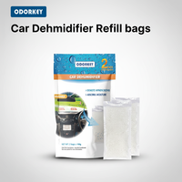 Sachets de recharge déshumidificateurs CaCl2 écologiques 200g x 2 avec logo personnalisé, sans parfum et anti-fuite