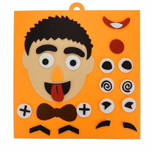 Tablero de Actividades Sensoriales de Fieltro Personalizado para Niños Pequeños, Juguete de Actividades DIY, Expresión Emocional, Juego de Rompecabezas para Niños de 1 a 6 Años, Educación Temprana - Product Image 1