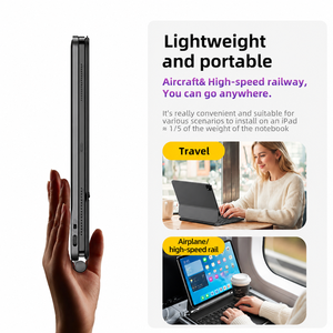 เคสคีย์บอร์ดเมจิกไร้สายพร้อมแทร็คแพด RGB backlit สำหรับ <span class=keywords><strong>iPad</strong></span> <span class=keywords><strong>Pro</strong></span> 11 <span class=keywords><strong>12.9</strong></span>นิ้ว2018-2022 M4 M3 <span class=keywords><strong>M2</strong></span> - Product Image 5