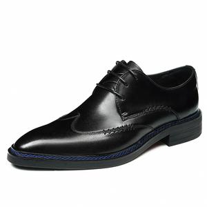 Zapatos Casuales de Hombre para Otoño 2026, de Alta Calidad, Talla Grande, Punta en Pico, de Cuero, Suela Suave Antideslizante, con Cordones, que Aumentan la Altura - Product Image 1
