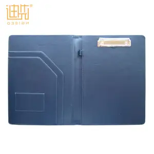 China wholesale hoge kwaliteit mode dagboek notebook cover a4 portfolio lederen map