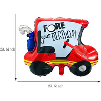 Ballons de voiture personnalisés CYmylar, ballons en feuille pour voiture de golf, voiture de police, camion, globos pour la décoration de fête d'anniversaire des enfants